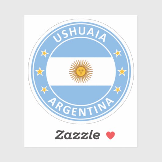 Argentinië, Vuurland, Ushuaia Sticker (Vel)