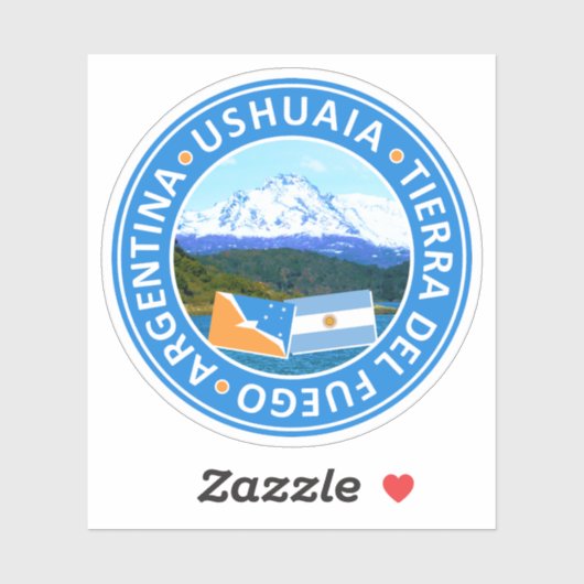 Argentinië, Vuurland, Ushuaia Sticker (Vel)