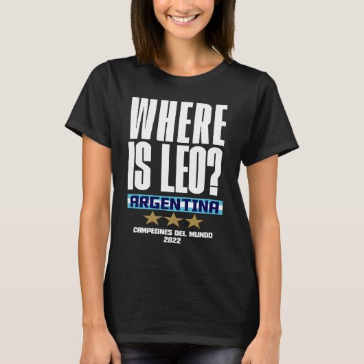Argentinië Wereldkampioen T-shirt (Voorkant)