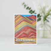 Argentinië Zeven kleuren Hill Quebrada de Humahuac Briefkaart (Staand voorkant)