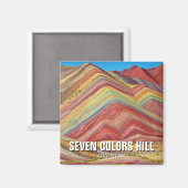 Argentinië Zeven kleuren Hill Quebrada de Humahuac Magneet (Voorkant / Achterkant)