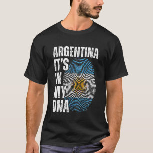 Argentinië zit in mijn DNA dat overeenkomt met Arg T-shirt