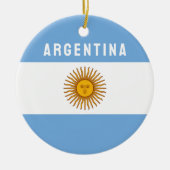 Argentinië Zuid-Amerika Vlag Buenos Aires Keramisch Ornament (Voorkant)