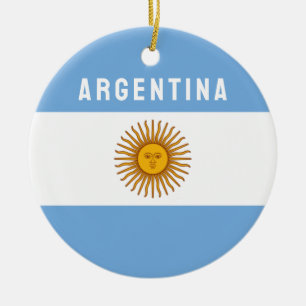 Argentinië Zuid-Amerika Vlag Buenos Aires Keramisch Ornament