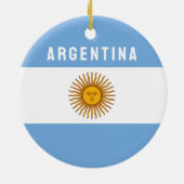 Argentinië Zuid-Amerika Vlag Buenos Aires Keramisch Ornament (Achterkant)
