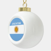 Argentinië Zuid-Amerika Vlag Buenos Aires Keramische Bal Ornament (Rechts)