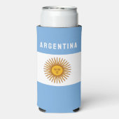 Argentinië Zuid-Amerika Vlag Buenos Aires Seltzer Blikjeskoeler (Seltzer Achterkant)