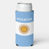 Argentinië Zuid-Amerika Vlag Buenos Aires Seltzer Blikjeskoeler (Seltzer Voorkant)