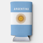 Argentinië Zuid-Amerika Vlag Buenos Aires Seltzer Blikjeskoeler (Achterkant)