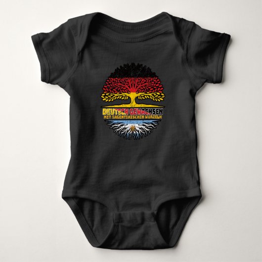 Argentinien Argentinisch Deutsch Deutschland Baum Romper (Voorkant)