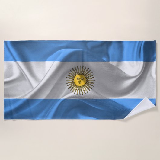 Argentinien Flagge Strandlaken (Voorkant)