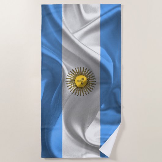 Argentinien Flagge Strandlaken (Voorkant)