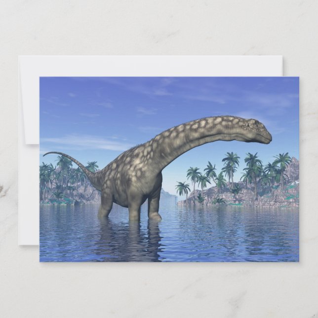 Argentinosaurus dinosaur - 3D rendering (Voorkant)