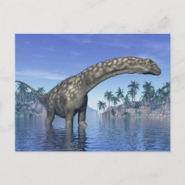 Argentinosaurus dinosaur - 3D rendering Briefkaart