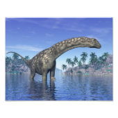 Argentinosaurus dinosaur - 3D rendering Foto Afdruk (Voorkant)
