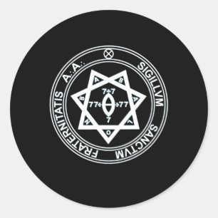 Argentum Astrum Seal Aa Thelema Magick Occult Will Ronde Sticker