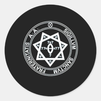 Argentum Astrum Seal Aa Thelema Magick Occult Will Ronde Sticker