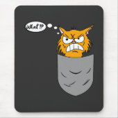 ärgerliche Katze in Brusttasche Muismat (Voorkant)