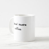 Argh. Het is weer maandag! Ik heb meer koffie nodi Koffiemok (Voorkant links)