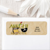 ARGH! Met Pirate Treasure, Parrot & Eye Patch Etiket (Insitu)