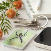 Argiope Garden Spider Acrylische Sleutelhanger (Voorkant Rechts)