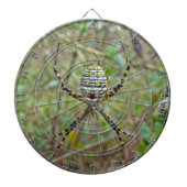 Argiope trifasciata Orb Weaver Spider Dartbord (Voorkant)