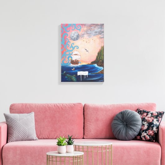 Argo Navis van Josephine DeFrancis Wrapped Canvas (Insitu (Woonkamer))