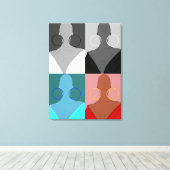 Argolas de muitas faces canvas afdruk (Insitu (Houten vloer))