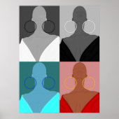 Argolas de muitas faces poster (Voorkant)