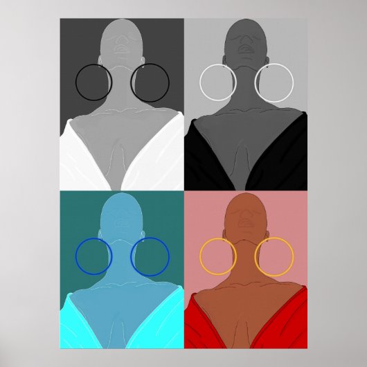 Argolas de muitas faces poster (Voorkant)