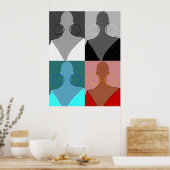 Argolas de muitas faces poster (Keuken)