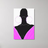 Argolas original - deep pink canvas afdruk (Voorkant)
