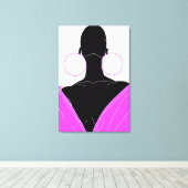 Argolas original - deep pink canvas afdruk (Insitu (Houten vloer))