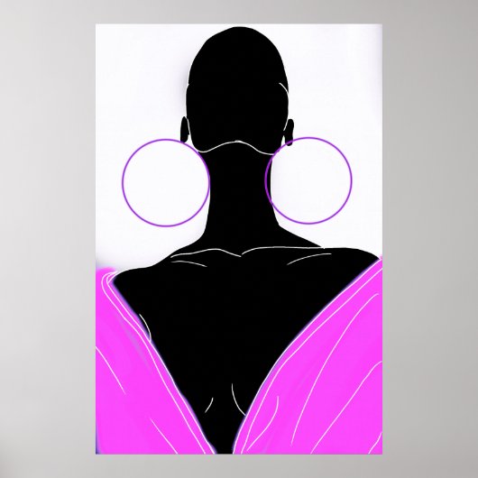 Argolas original - deep pink poster (Voorkant)