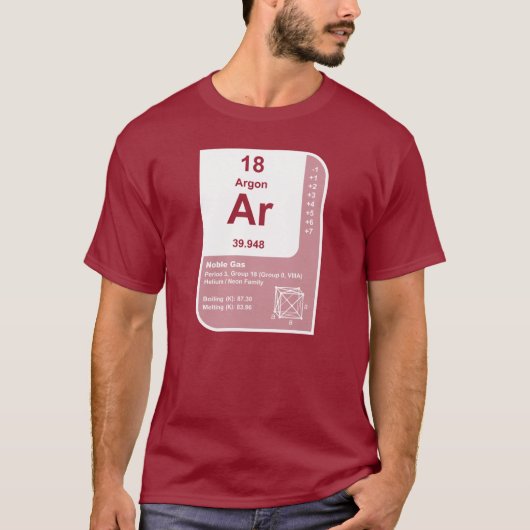 Argon (Ar) T-shirt (Voorkant)