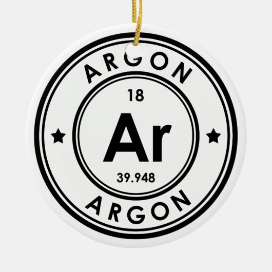 Argon Element keramische versiering Keramisch Ornament (Voorkant)