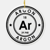 Argon Element keramische versiering Keramisch Ornament (Achterkant)