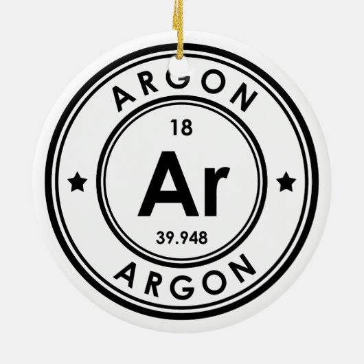 Argon Element keramische versiering Keramisch Ornament (Achterkant)
