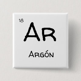 argon gas vierkante button 5,1 cm