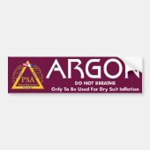 Argon Label Bumpersticker (Voorkant)