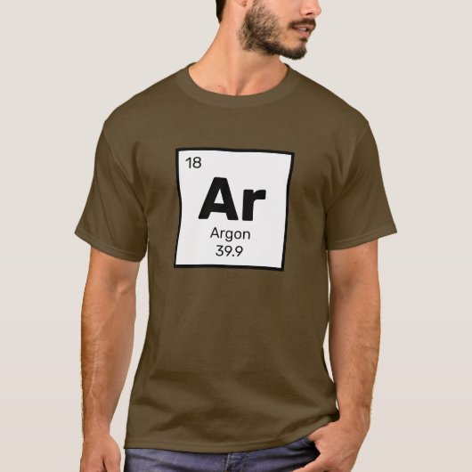 Argon / Periodiek Tafel - AR Element T-shirt (Voorkant)