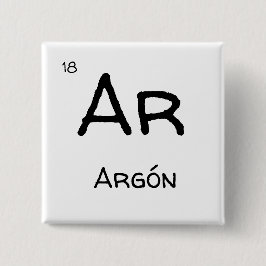 argon vierkante button 5,1 cm