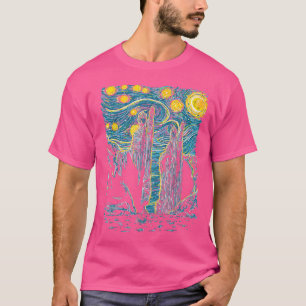 Argonath Sterrennacht Van Gogh Style T-shirt