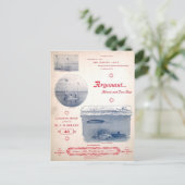 Argonaut Maart, Vroege Onderzeeër, foto's Briefkaart (Staand voorkant)