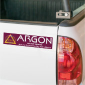 Argonetiket Bumpersticker (Op Truck)
