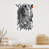 Argons paleis inkt kunst poster (Keuken)