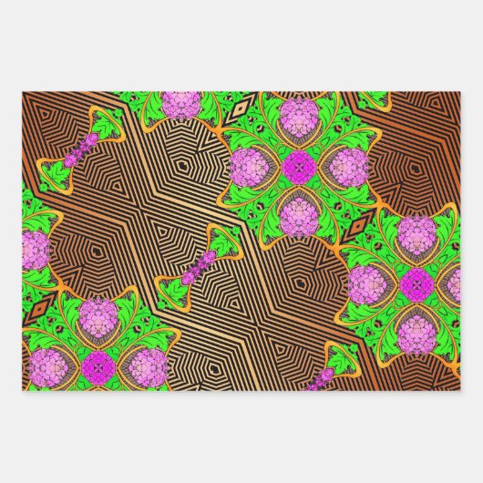 Argos Gatsby Op Art Sampler Inpakpapier Vel (Voorkant 3)