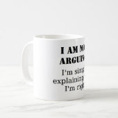 Argue met me, wil je? koffiemok (Voorkant links)