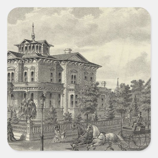 Arguello Vierkante Sticker (Voorkant)