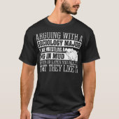Arguing with Sociology Major as Wrestling Pig T-shirt (Voorkant)